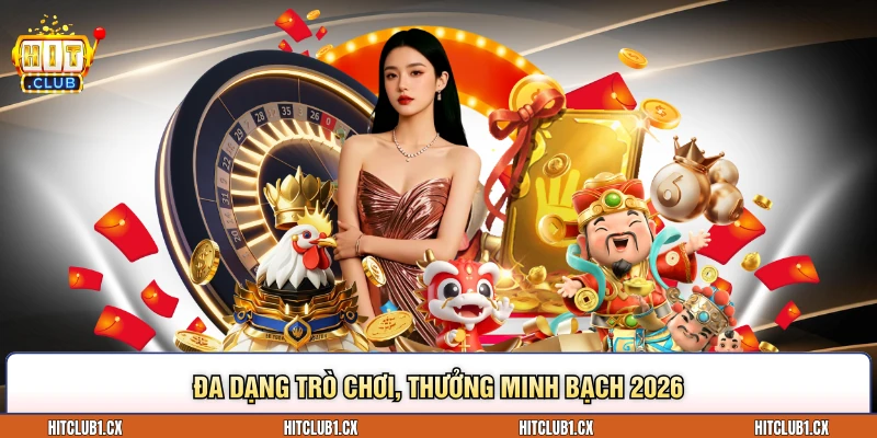 Đa dạng trò chơi, thưởng minh bạch 2026
